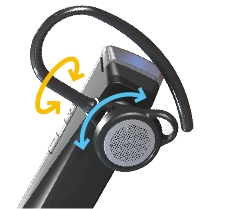 フレキシブルに曲げられる
ロングマイク　耳に装着しやすいイヤーパッド3種類付属