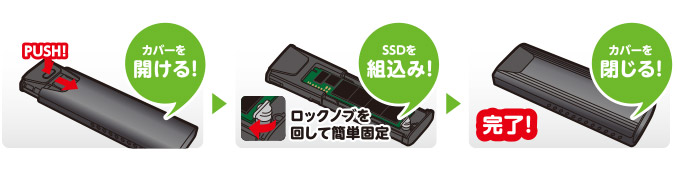 2.5インチポータブルHDD・SSDケース