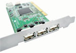 USB 2.0対応PCIインターフェースボード写真