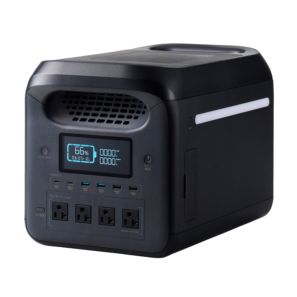 ���W�e�b�N�~�ɓߎs �ӂ邳�Ɣ[�� | �|�[�^�u���d�� 1200P (�e�� 1229Wh / AC�o�� 1500W)