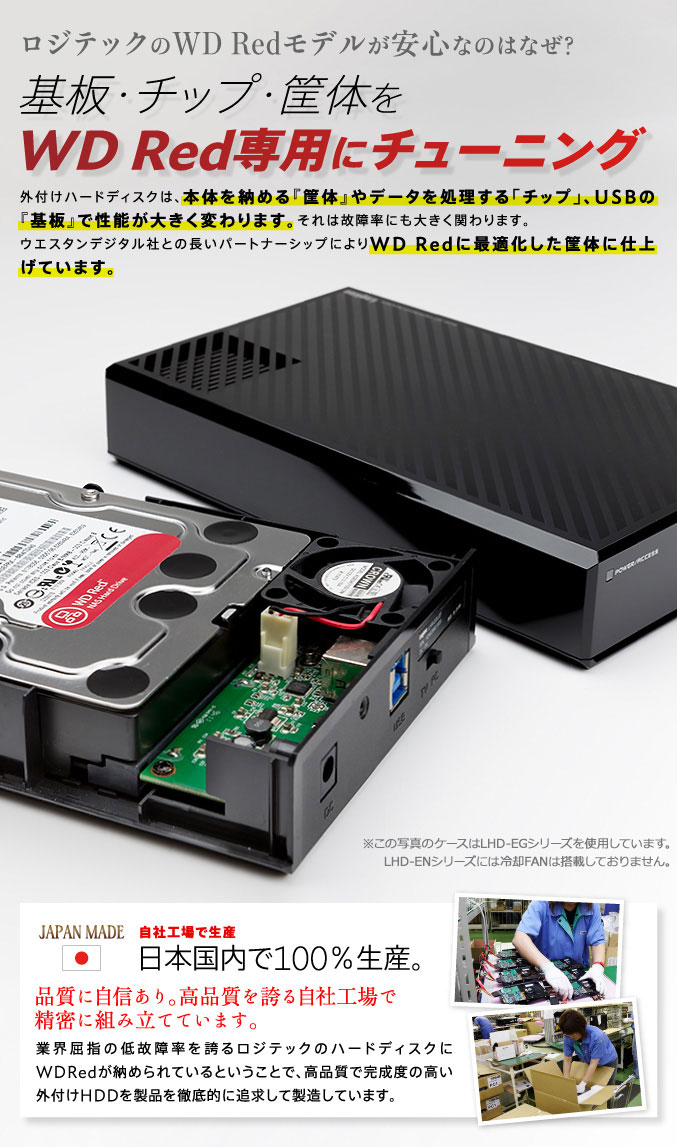 ロジテックのWD Redモデルが安心なのはなぜ?