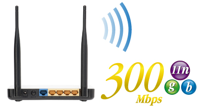 11n/g/b規格に準拠 最大300Mbpsのハイパワー無線ルータ